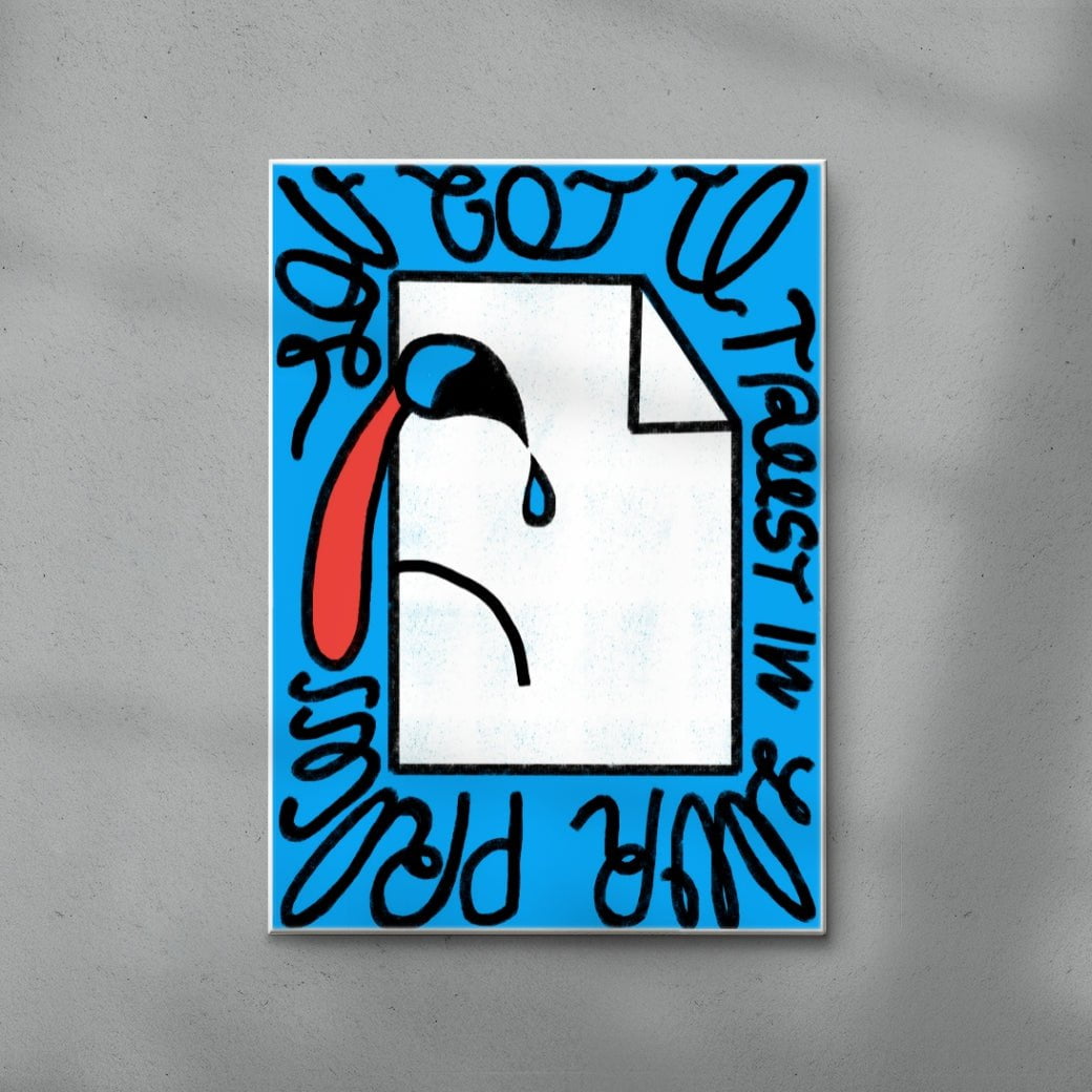 Trust the Process contemporary wall art print by Carilla Karahan - sold by DROOL