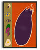 Cargar imagen en el visor de la galería, Aubergine Slice contemporary wall art print by Lauren Doughty - sold by DROOL