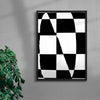 Noir contemporary wall art print by Sara Cristina Moser - sold by DROOL