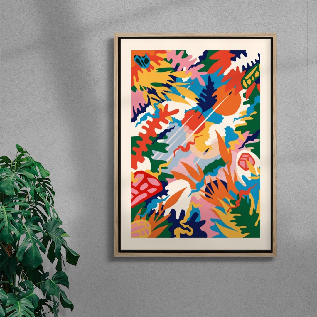 Leaving Our Sprawling Sphere contemporary wall art print by Nick Liefhebber - sold by DROOL