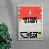 Any Path Is Right contemporary wall art print by MEDG - sold by DROOL