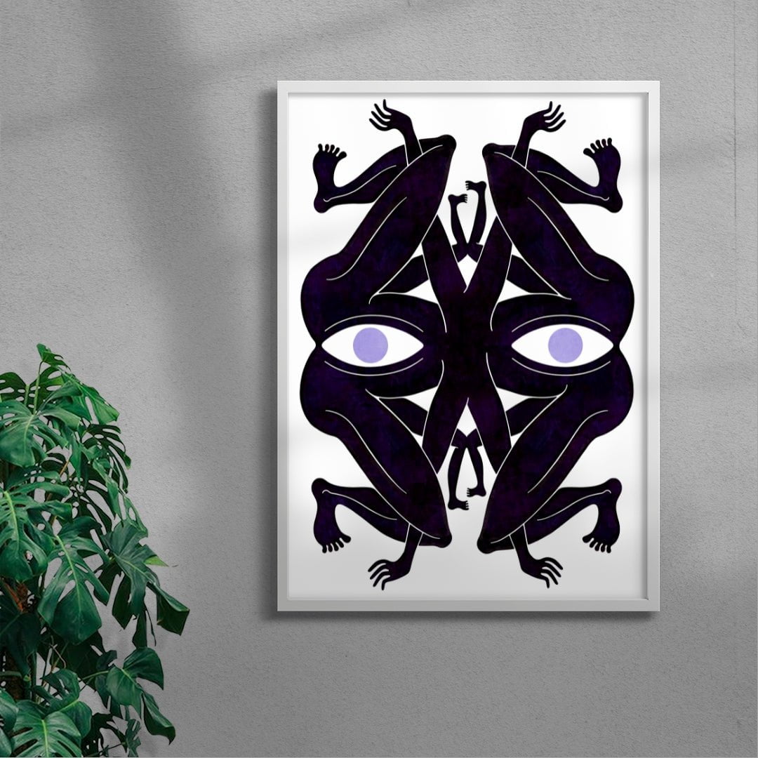 Search Lights contemporary wall art print by Henrik Delehag - sold by DROOL