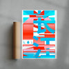 Yangtze River. Future contemporary wall art print by Mikhail Lychkovskiy - sold by DROOL