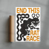 THE RAT RACE contemporary wall art print by Alexander Khabbazi - sold by DROOL