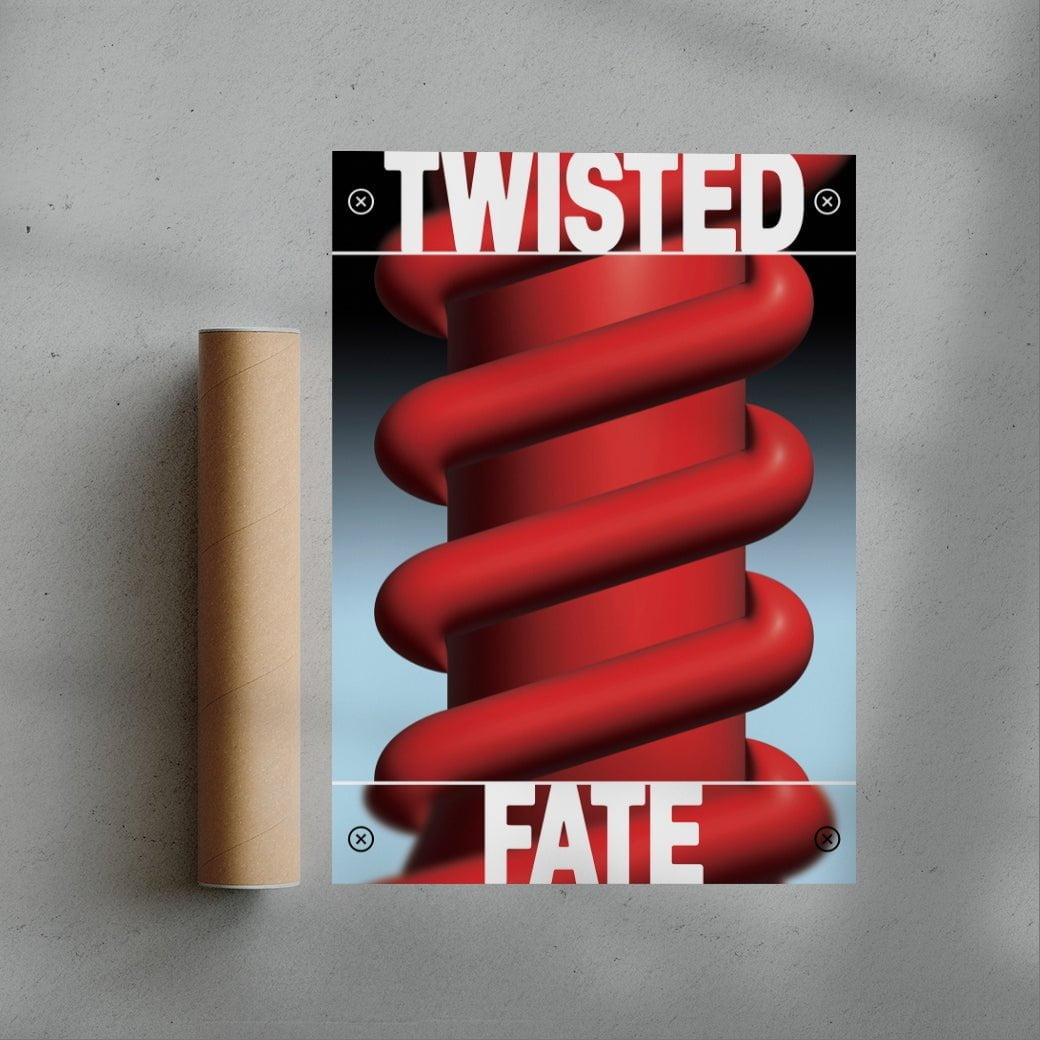 Twisted Fate contemporary wall art print by Sheyi Adebayo - sold by DROOL