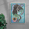 Big Cat contemporary wall art print by Carla Petelski - sold by DROOL