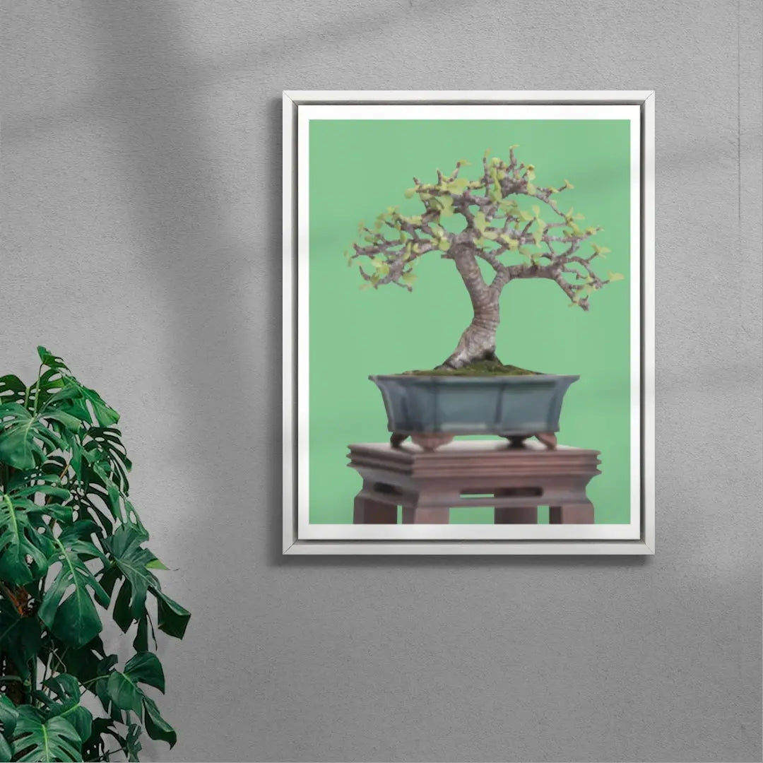 Hum contemporary wall art print by Jimmy Tran - sold by DROOL