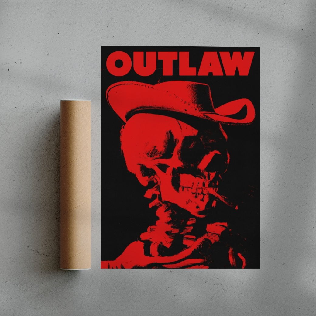 Outlaw contemporary wall art print by Utsav Verma - sold by DROOL