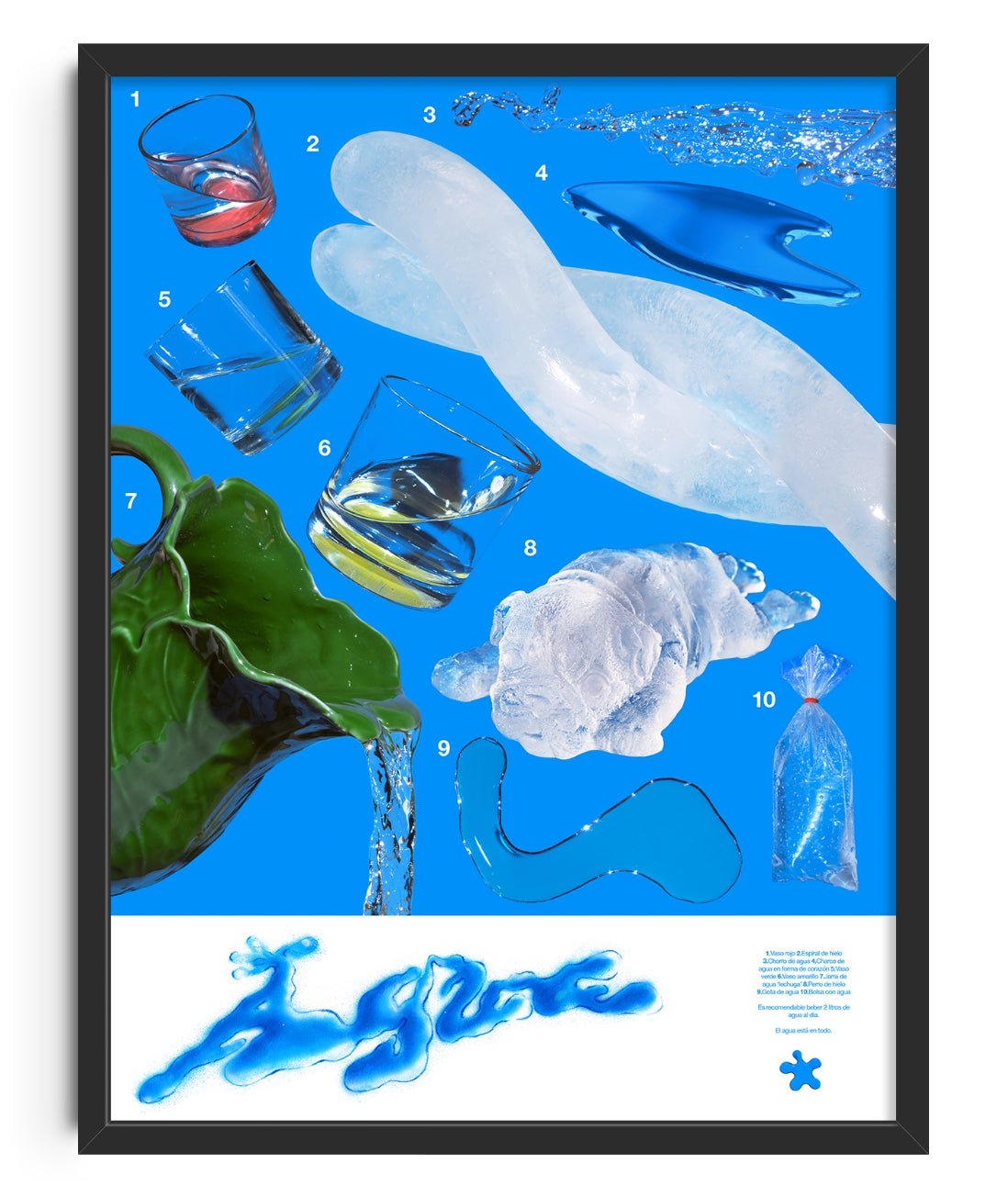 Agua 2 (Water 2) contemporary wall art print by Miguel Vides - sold by DROOL