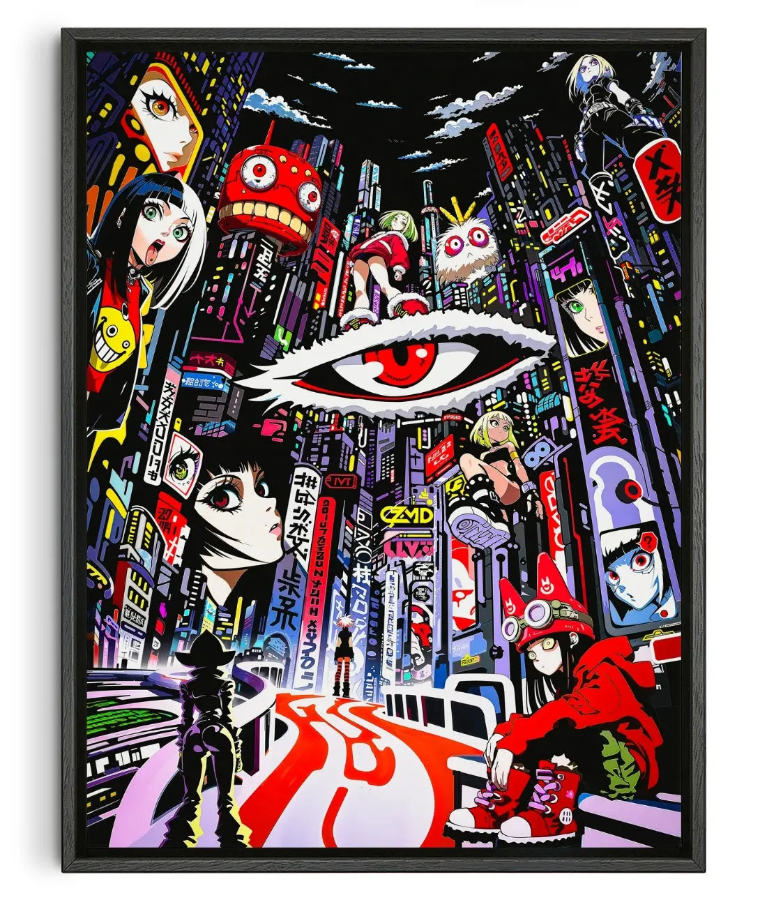 Shibuya Pride contemporary canvas print by Zabiwa - sold by DROOL