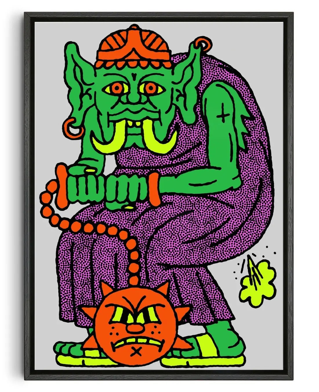 Goblin contemporary wall art print by Guy Field - sold by DROOL