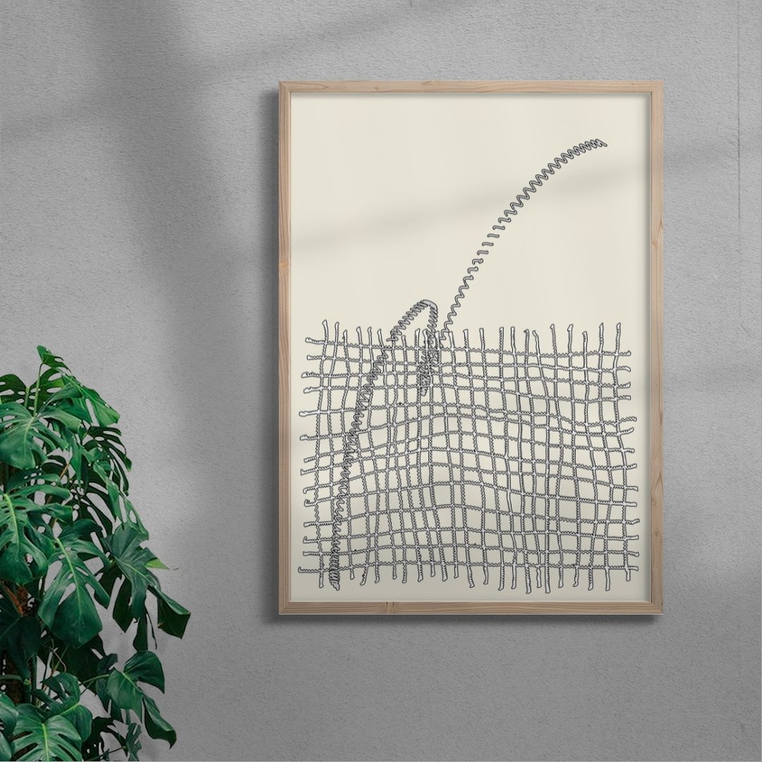 Over It contemporary wall art print by Jannis Zell - sold by DROOL