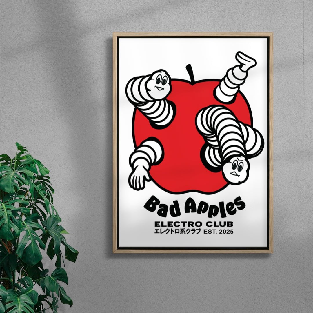 Bad Apples contemporary wall art print by Ignorance1 - sold by DROOL