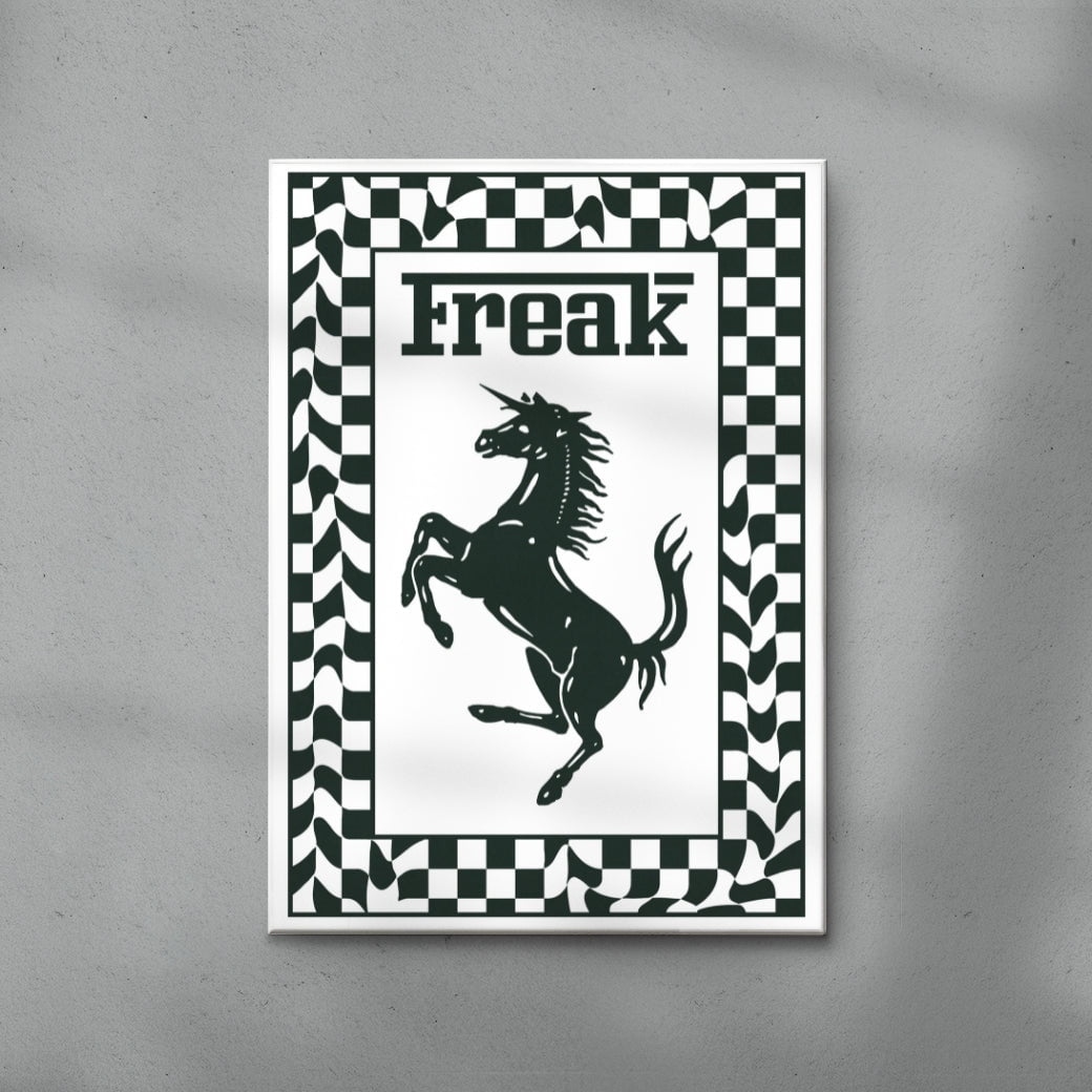 Freak contemporary wall art print by Utsav Verma - sold by DROOL
