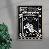 Motor Club contemporary canvas art print by  - sold by DROOL