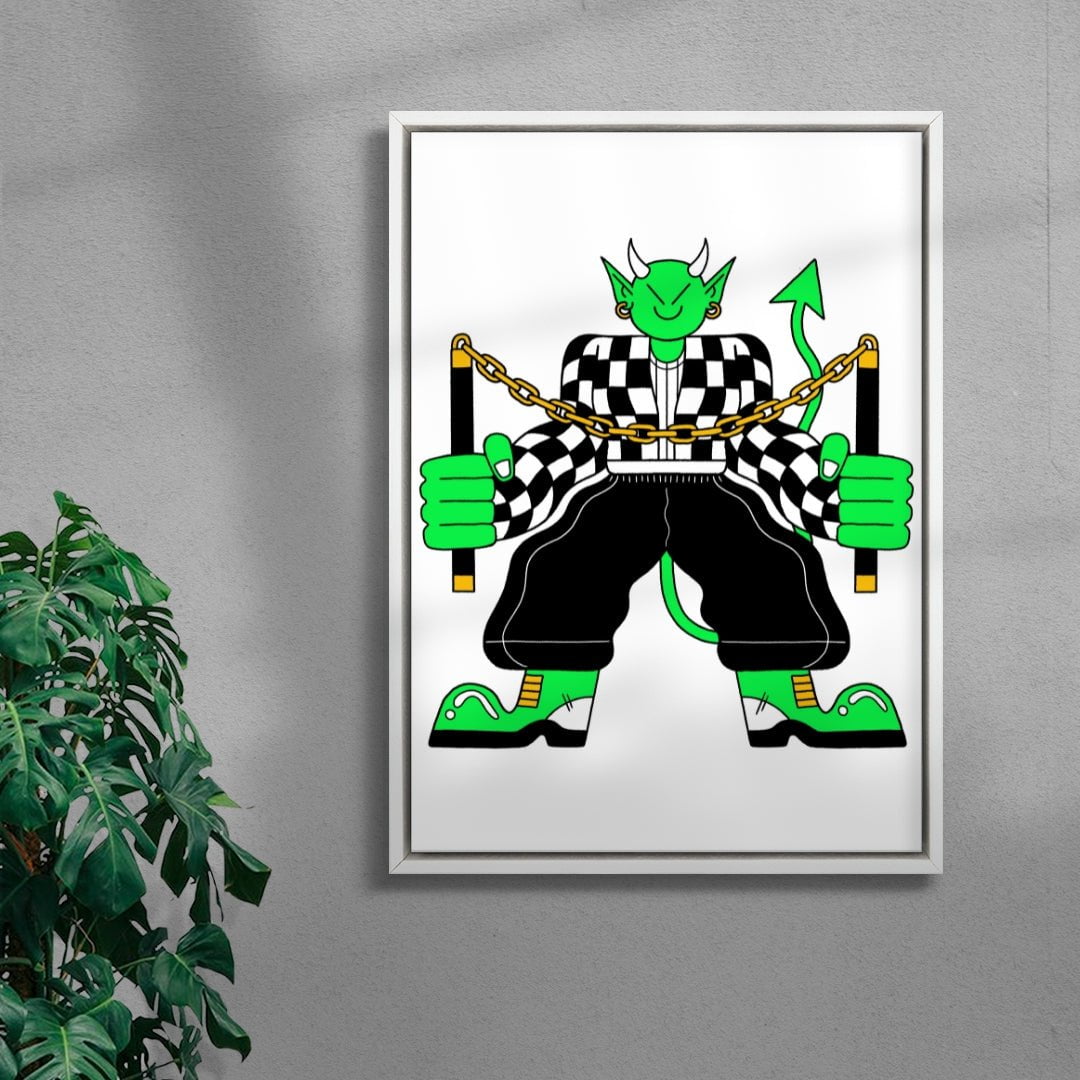 Face Your Demons contemporary wall art print by Jamie Muck - sold by DROOL