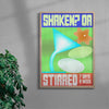 Shaken or Stirred contemporary wall art print by Ciara Wade - sold by DROOL