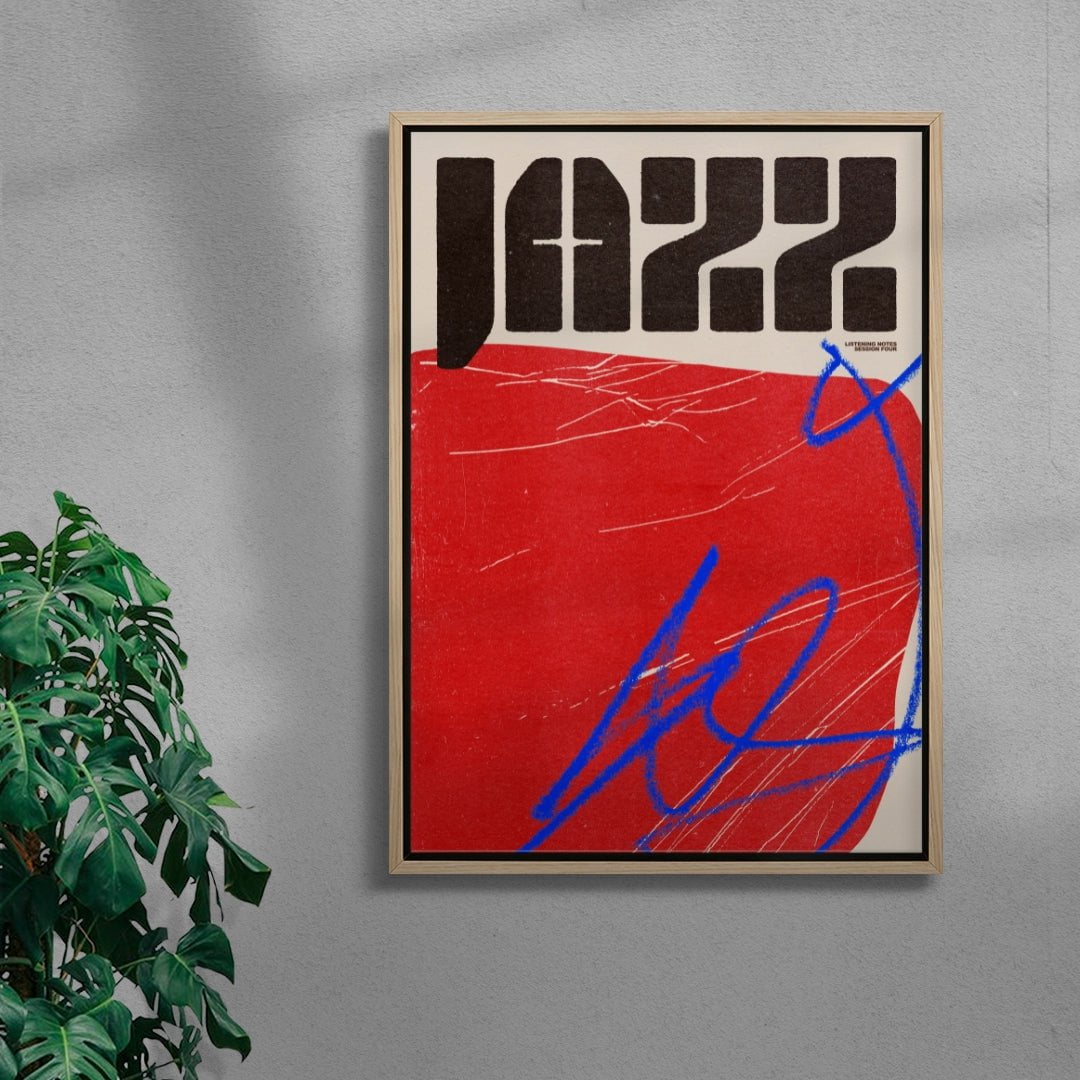 Jazz 2.0 contemporary wall art print by Henry M. - sold by DROOL