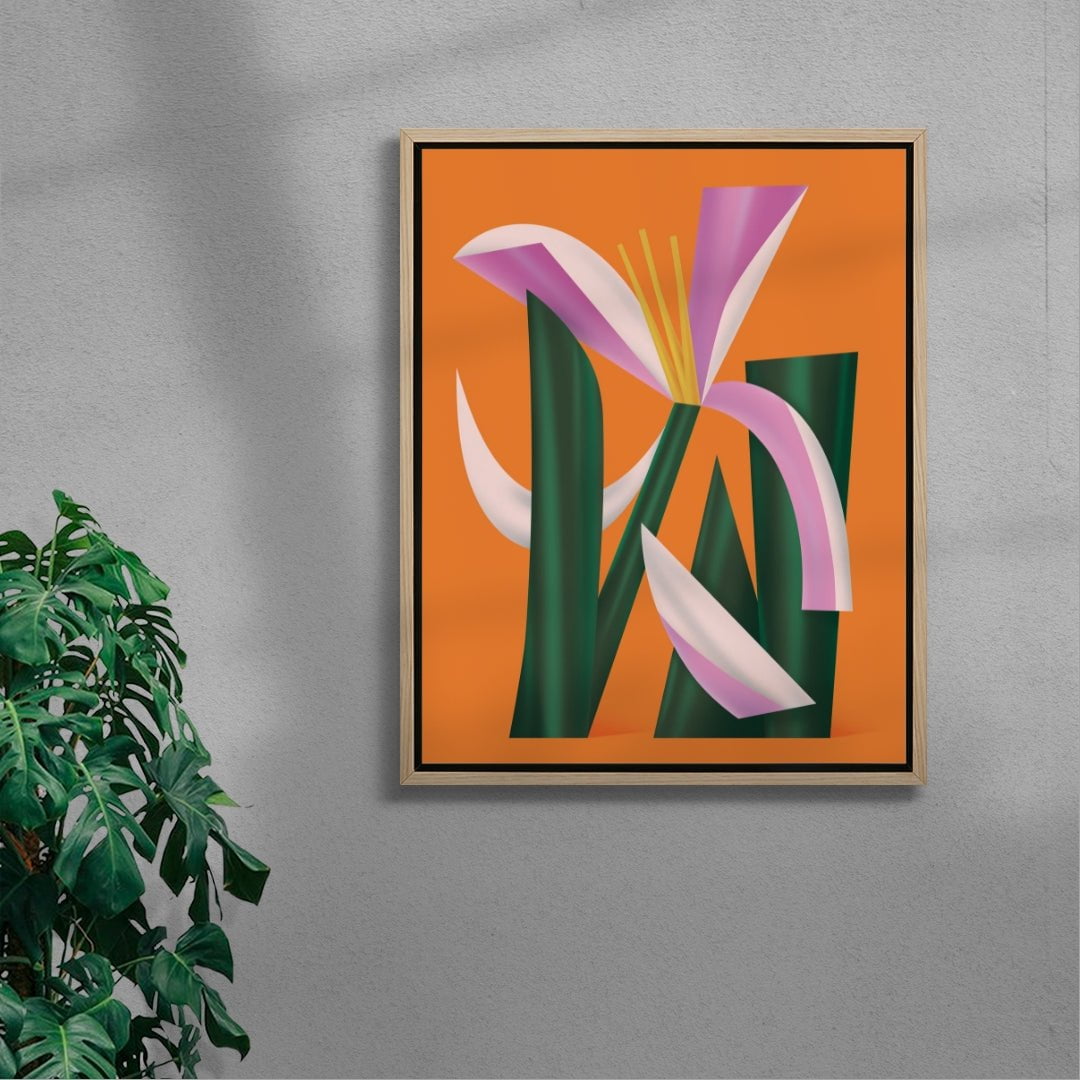 Lilium contemporary wall art print by Milena Bucholz - sold by DROOL