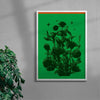 Greenness contemporary wall art print by Juan Sebastián Rosillo - sold by DROOL