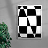 Noir contemporary wall art print by Sara Cristina Moser - sold by DROOL