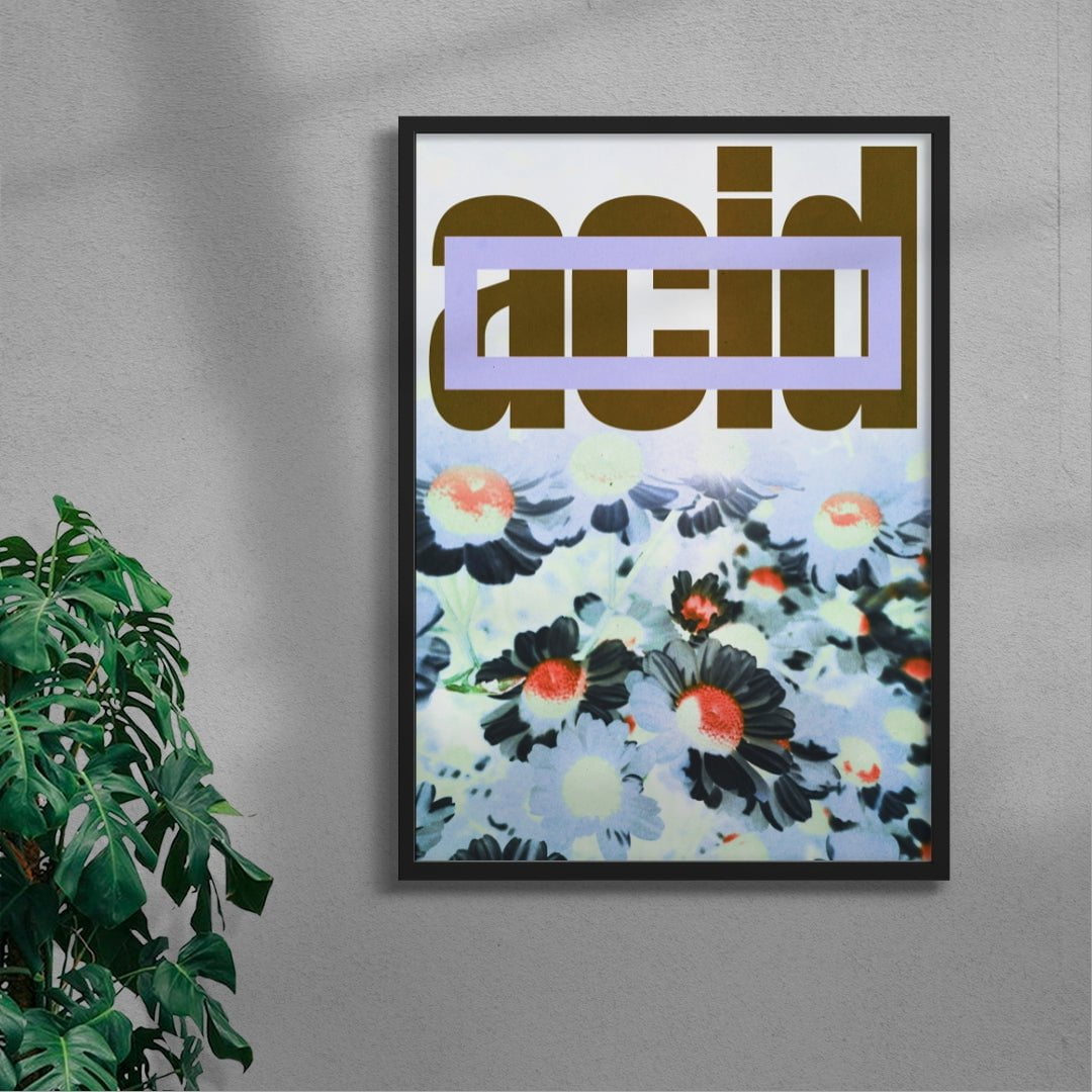 Acid 1 contemporary wall art print by Edan Strachan - sold by DROOL