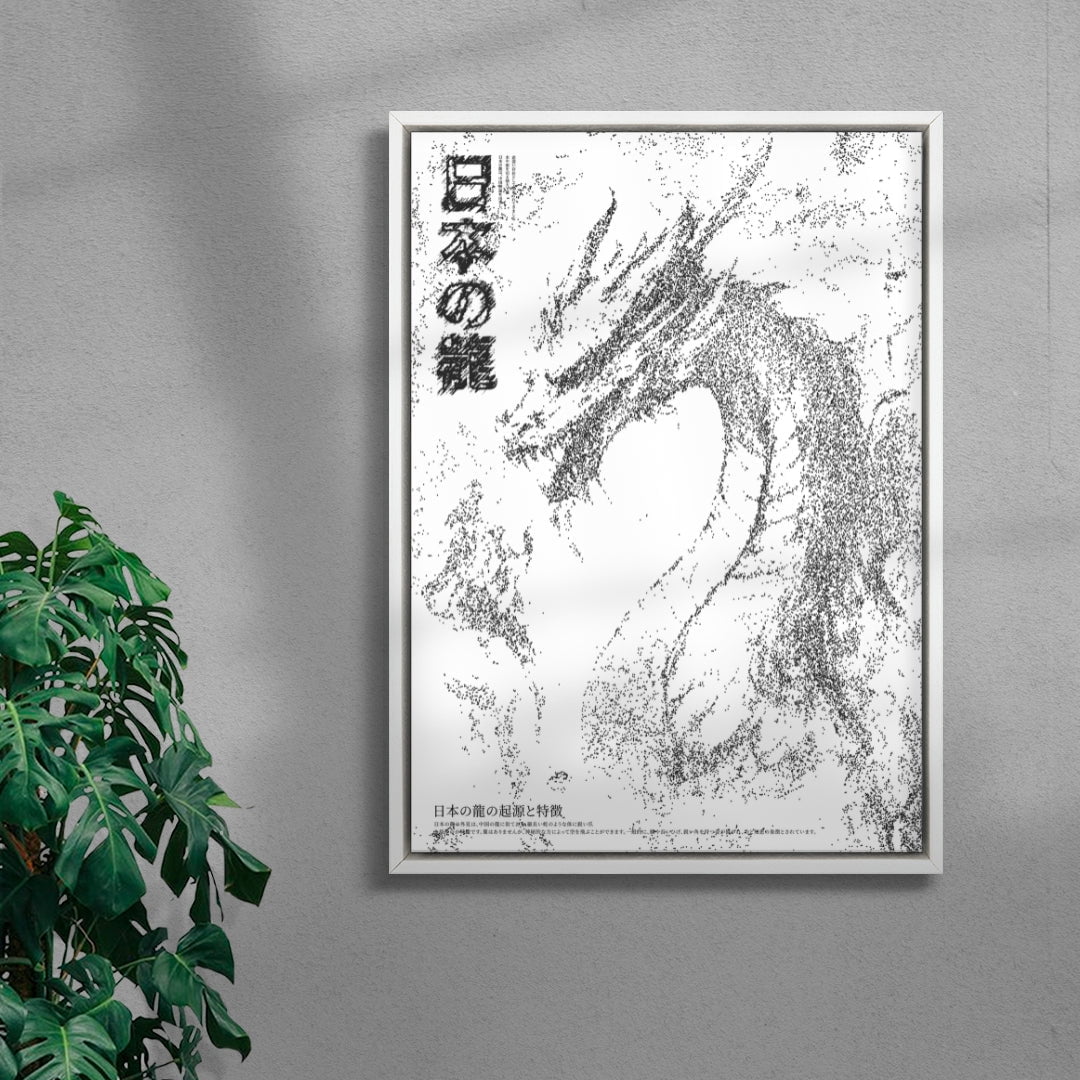 Dragon contemporary wall art print by Todd Pham - sold by DROOL