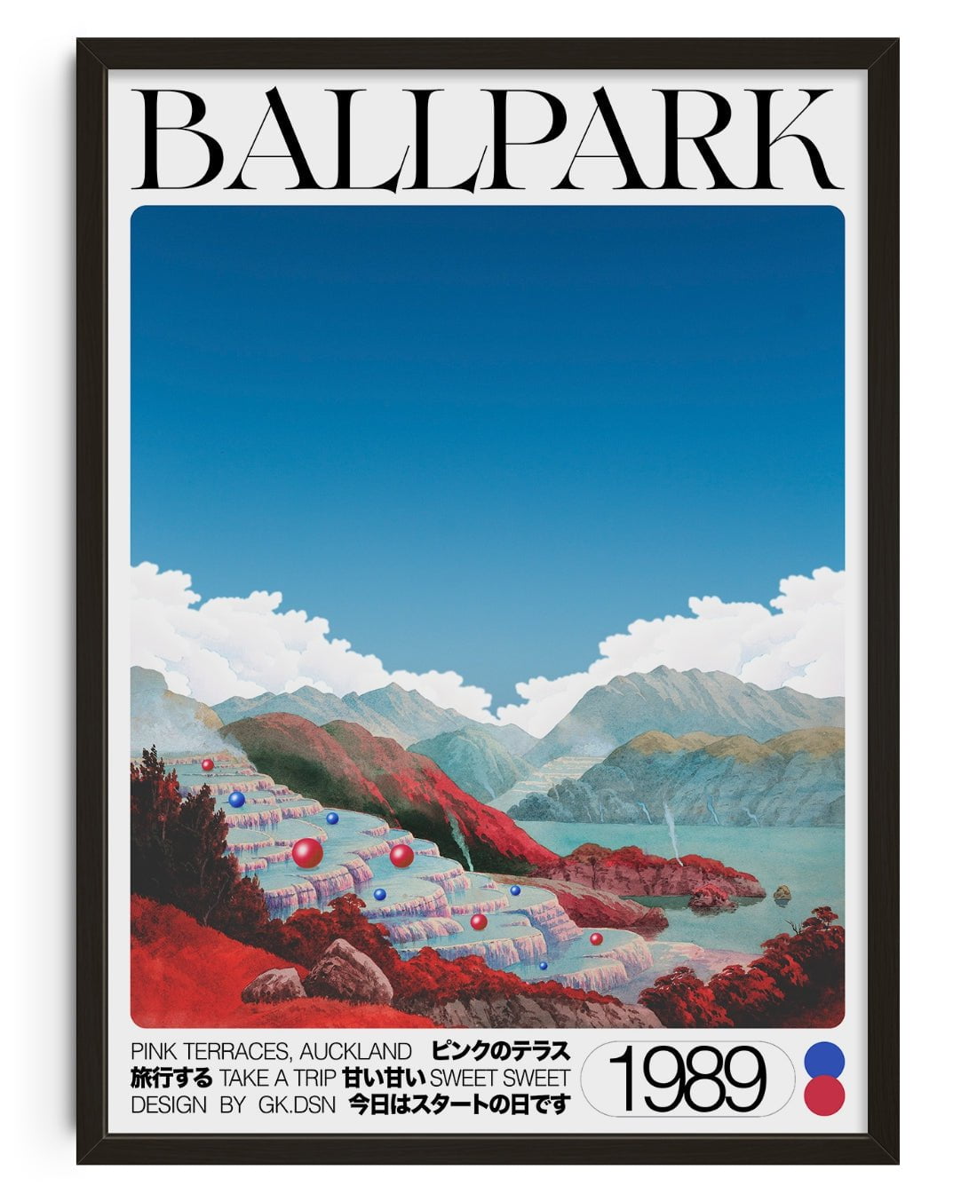 BALLPARK contemporary wall art print by George Kempster - sold by DROOL