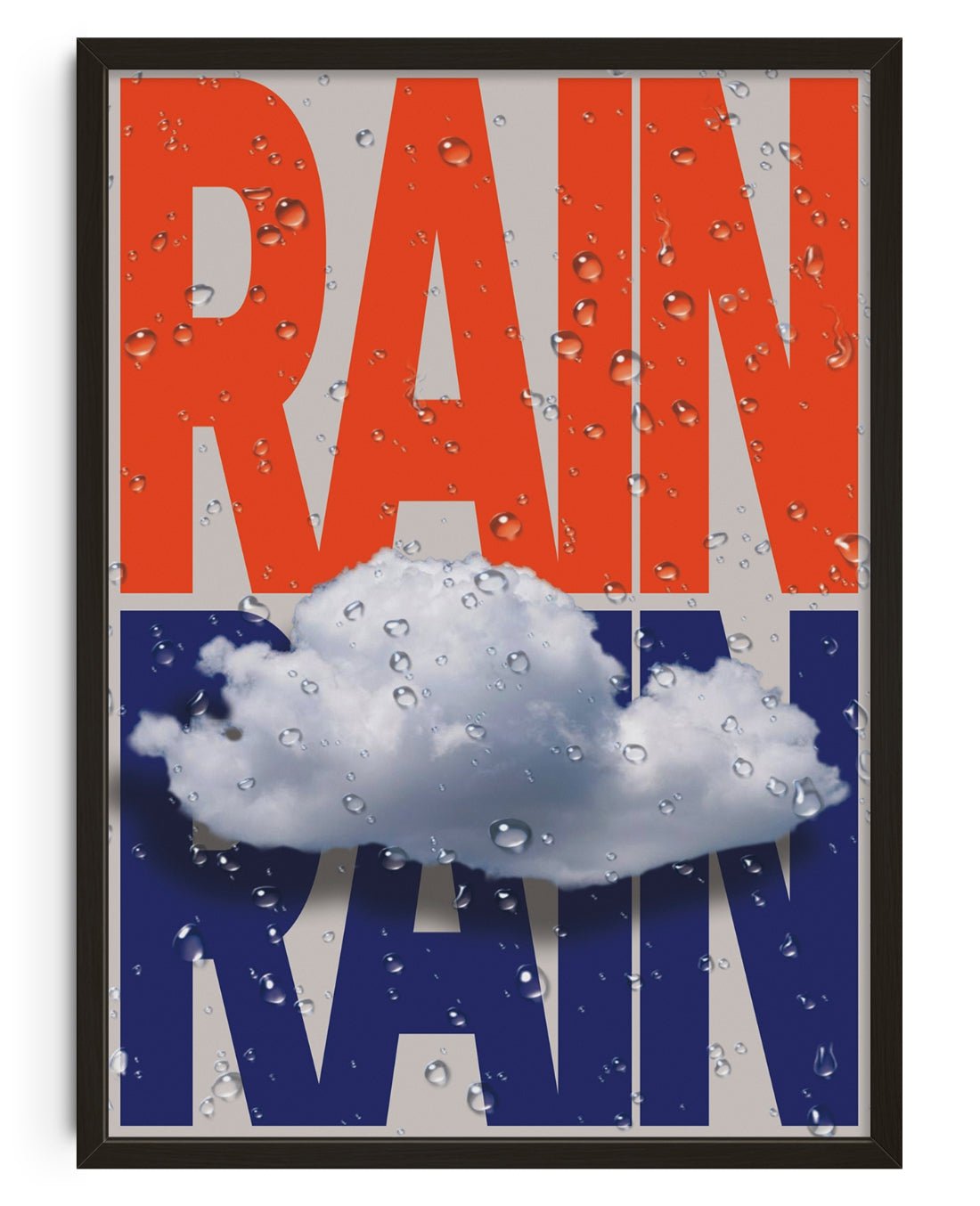 Rain contemporary wall art print by Sheyi Adebayo - sold by DROOL