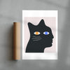 Catman contemporary wall art print by David Vanadia - sold by DROOL