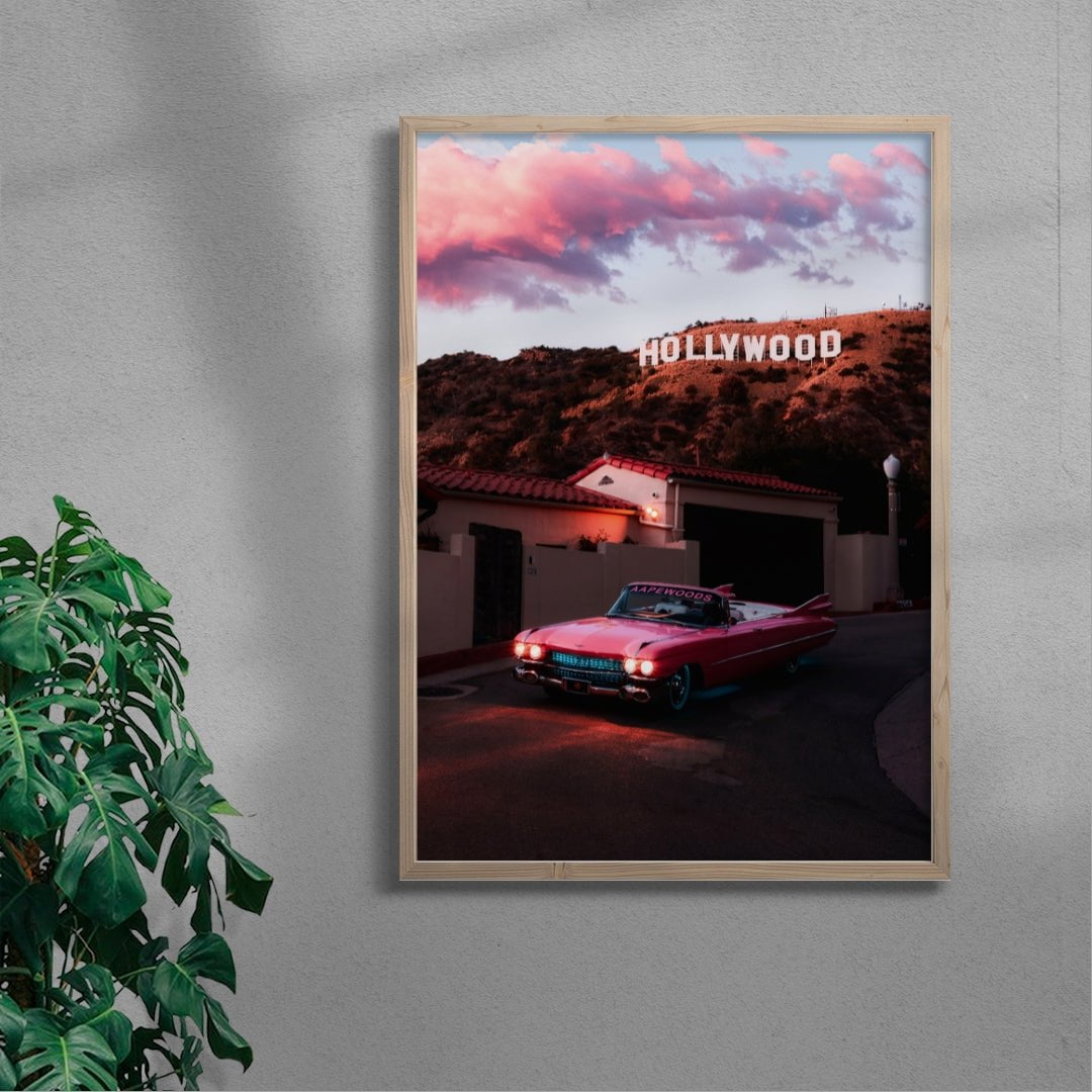 Hollywood Cruisin contemporary wall art print by Deston Isas - sold by DROOL