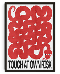 Thumbnail for Touch At Own Risk contemporary wall art print by Alexander Khabbazi - sold by DROOL