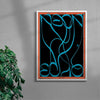 Neon Echo contemporary wall art print by Ciara Wade - sold by DROOL