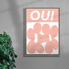 Oui contemporary canvas art print by Sara Cristina Moser - sold by DROOL