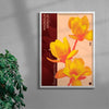 Magnolia contemporary wall art print by MEDG - sold by DROOL