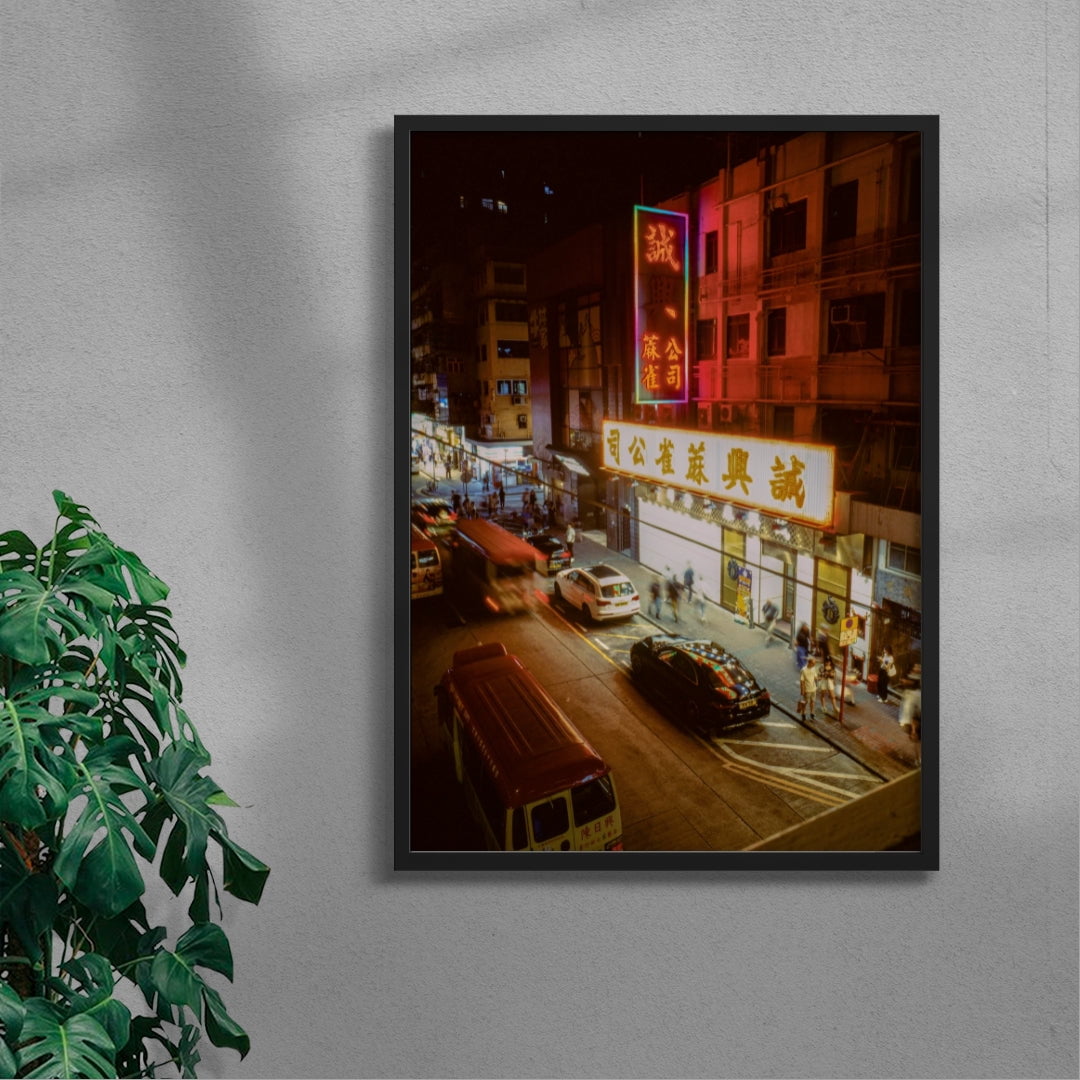 Late Night Walk contemporary wall art print by Francesco Aglieri Rinella - sold by DROOL