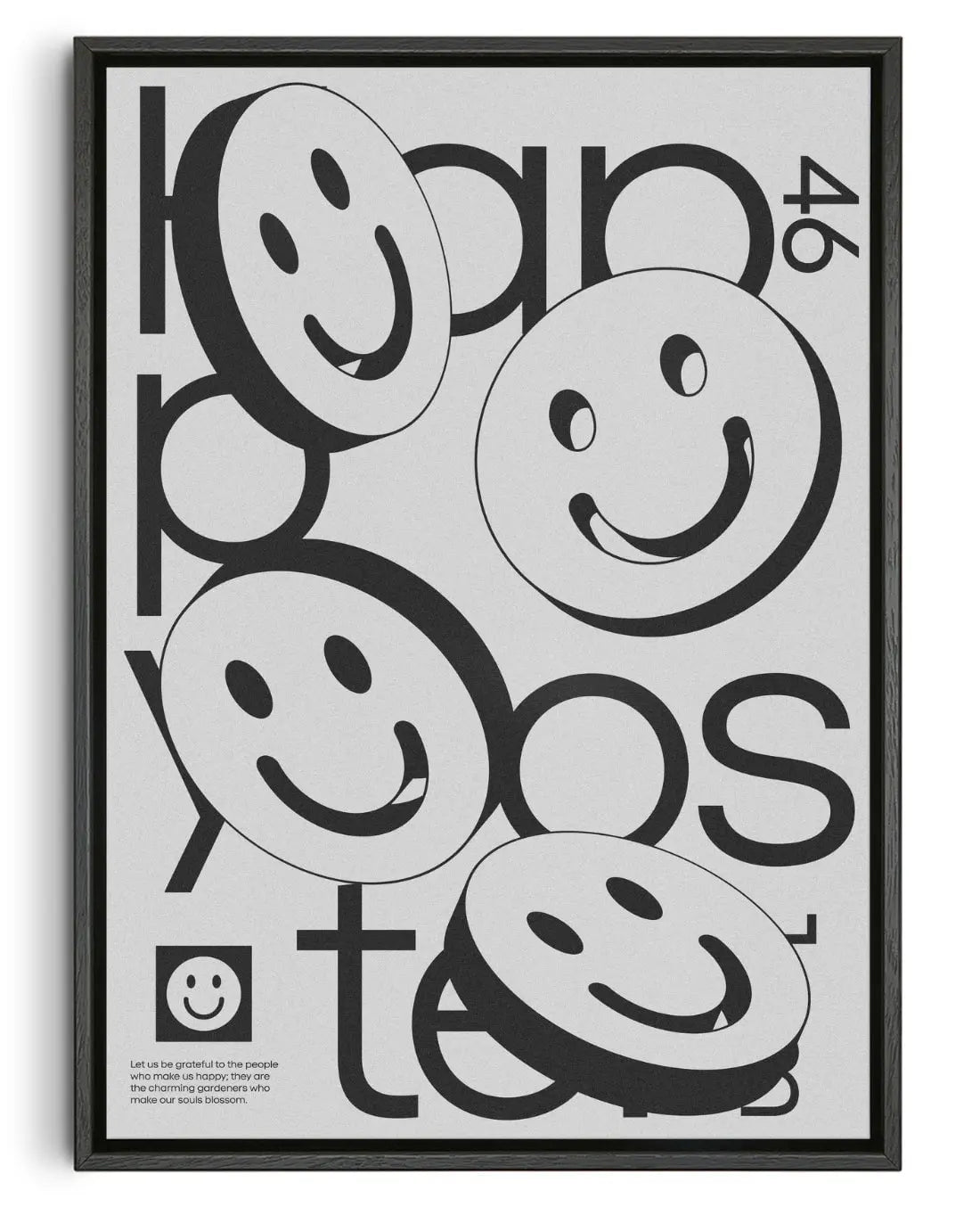 Happy contemporary wall art print by Jérôme Bizien - sold by DROOL