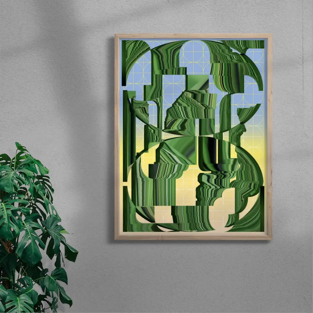 Worldbuilding contemporary wall art print by Klara Troost - sold by DROOL