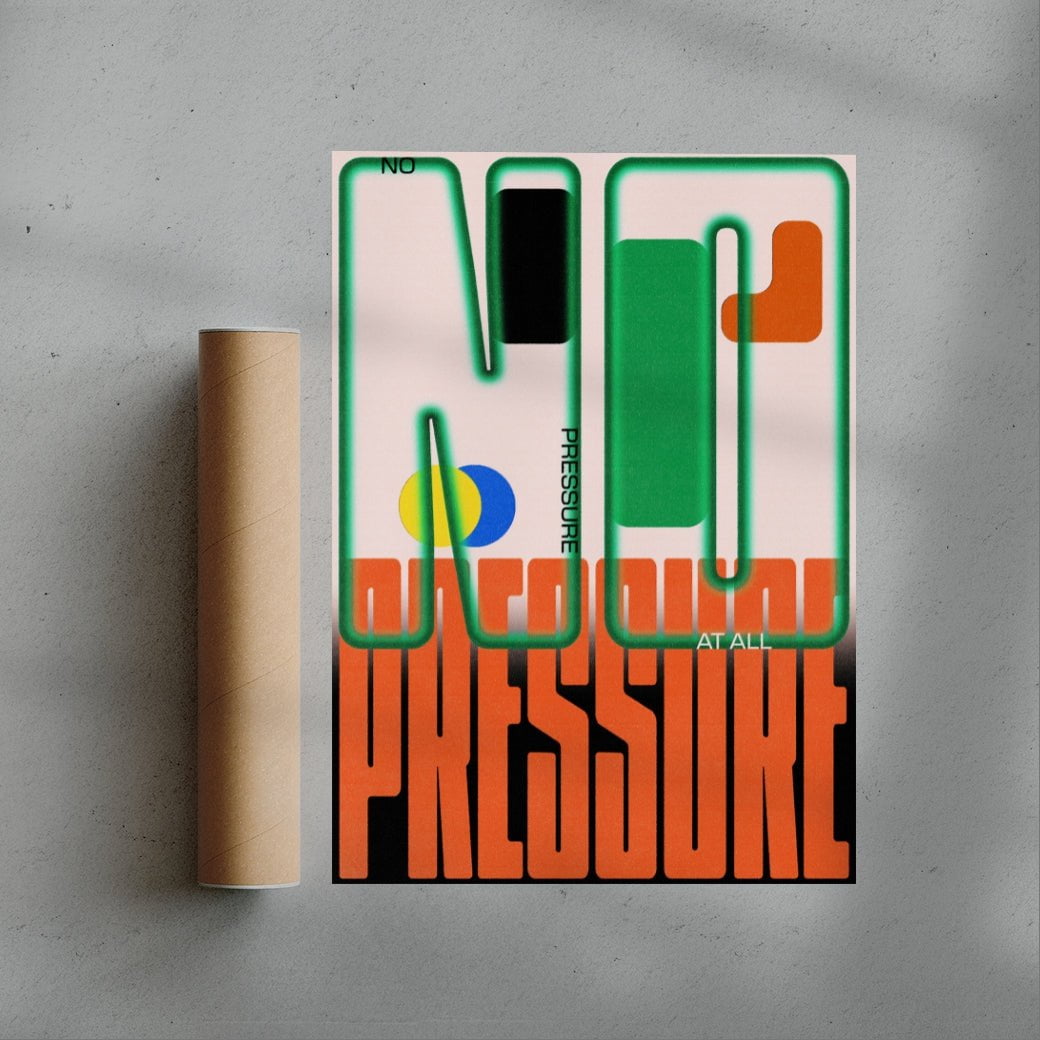 No Pressure contemporary wall art print by Sheyi Adebayo - sold by DROOL