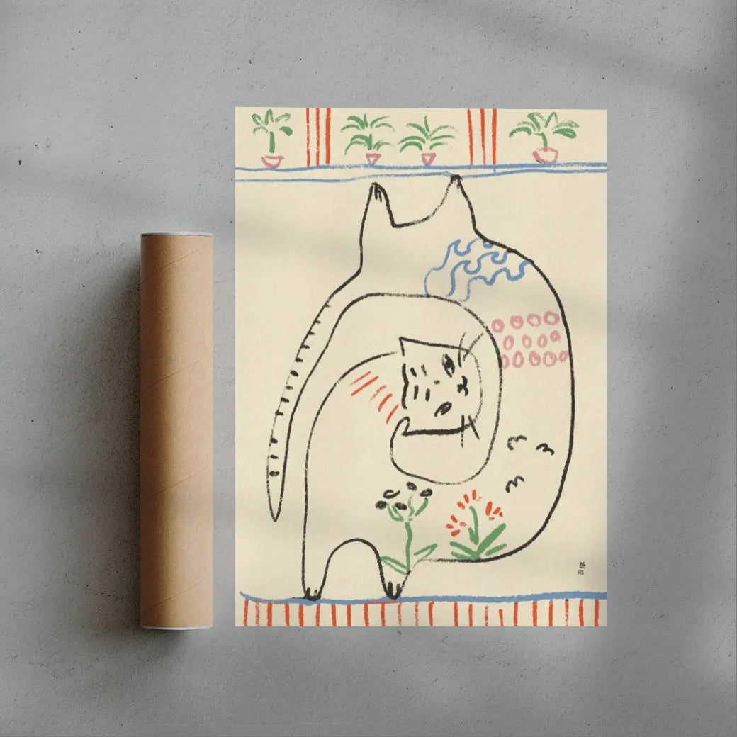 Playful Cats Illustration
