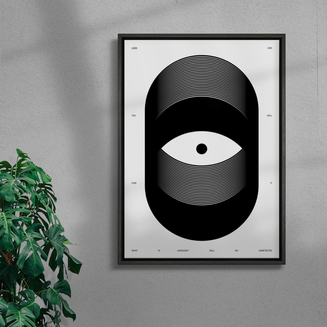 Look contemporary wall art print by John Schulisch - sold by DROOL