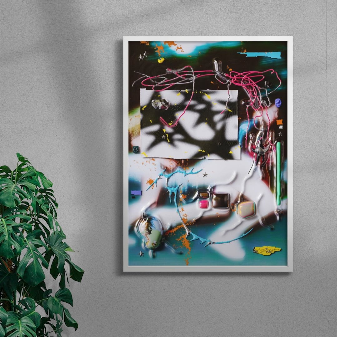 Fractured Youth contemporary wall art print by Kitasavi - sold by DROOL