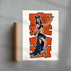 Fiesta contemporary wall art print by Othman Zougam - sold by DROOL