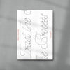 Trust the Process contemporary wall art print by Pangram Pangram Foundry - sold by DROOL