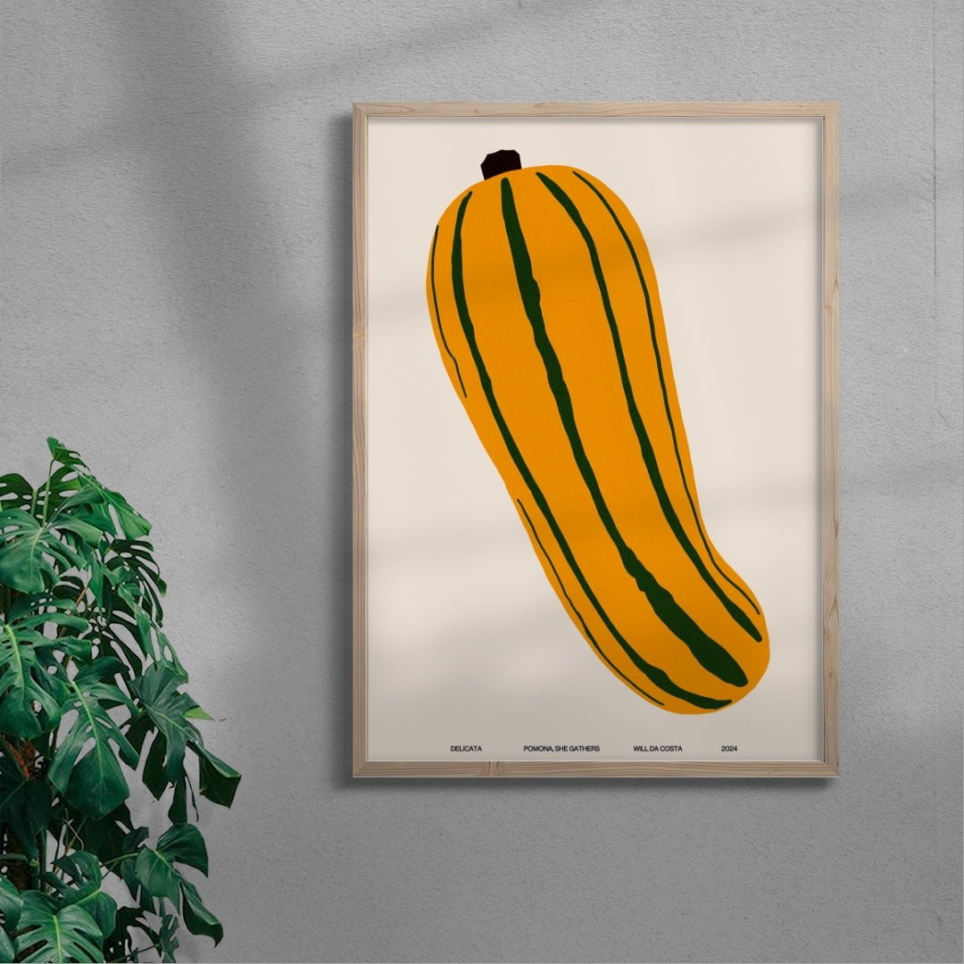 Delicata contemporary wall art print by Will Da Costa - sold by DROOL