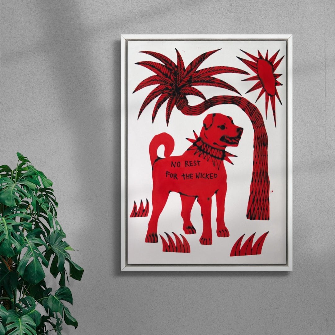 And No Rest For Me contemporary wall art print by Kwonny - sold by DROOL