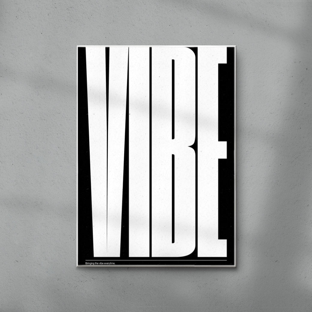 Vibe contemporary wall art print by DEINSVIBING - sold by DROOL