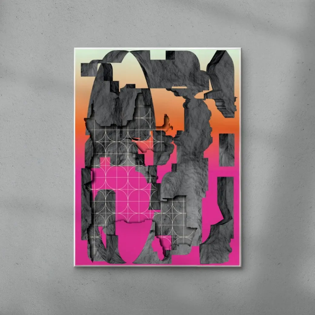 Worldbuilding contemporary wall art print by Klara Troost - sold by DROOL