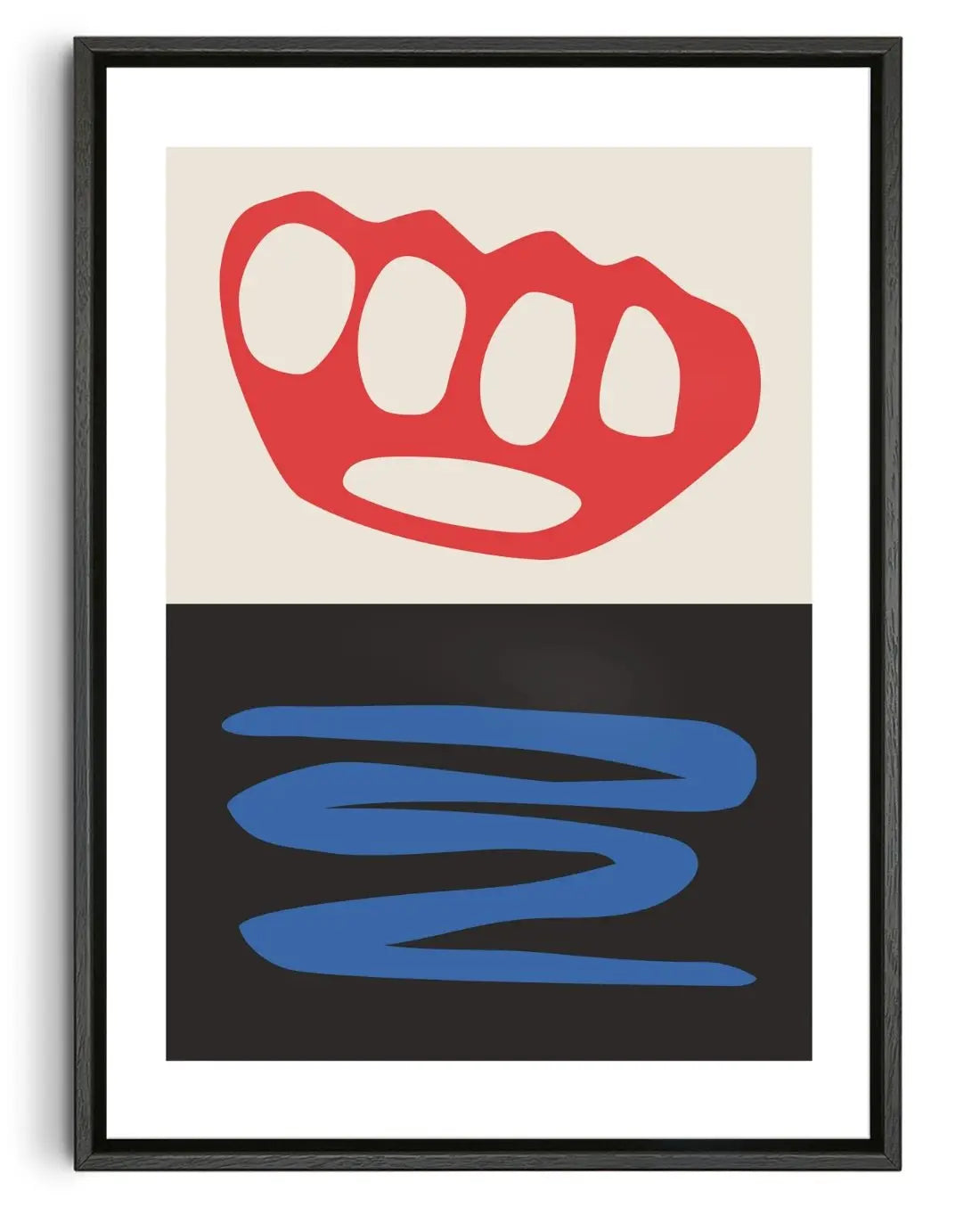 Knuckles contemporary wall art print by DROOL Collective - sold by DROOL