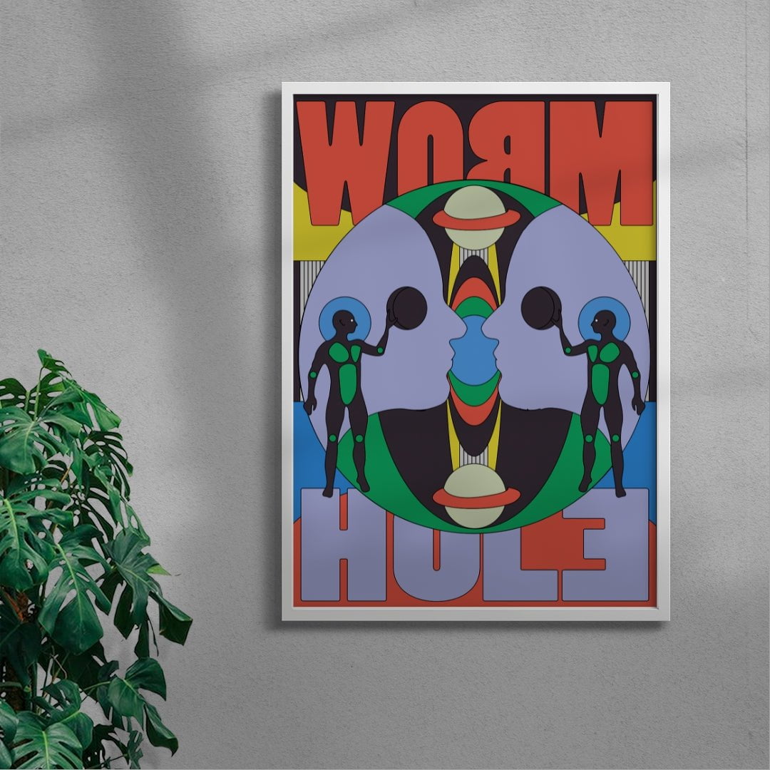 Worm Hole contemporary wall art print by Reza Hasni - sold by DROOL